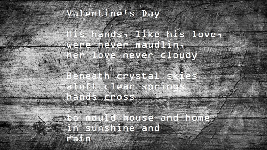 Valentine's Day Poem - Clarity